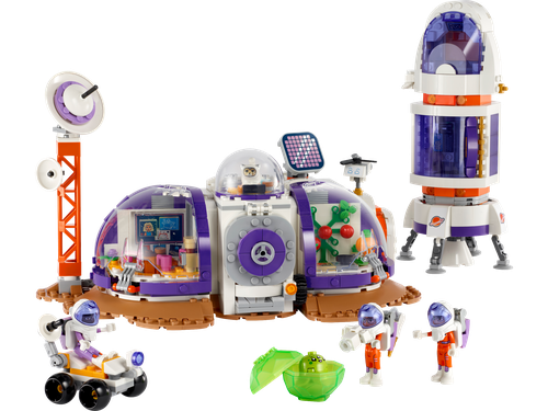 Mars Space Base and Rocket