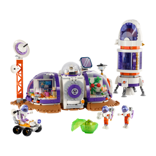 Mars Space Base and Rocket