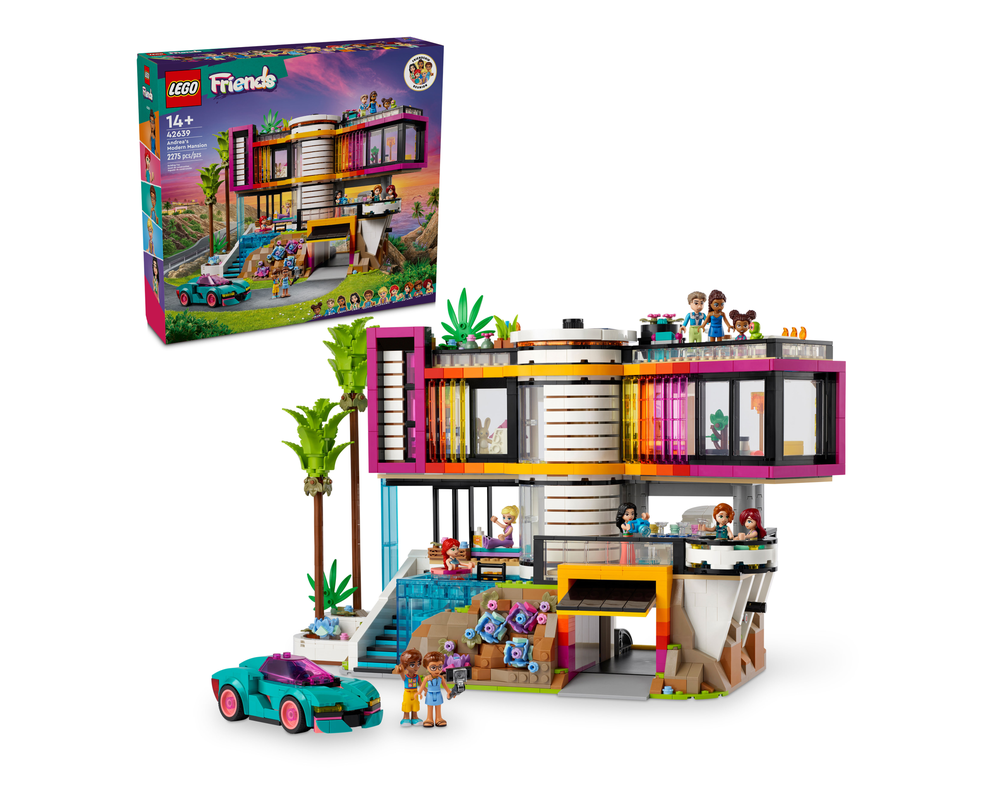 LEGO Set 42639-1 Andrea's Modern Mansion (2024 Friends) | Rebrickable ...