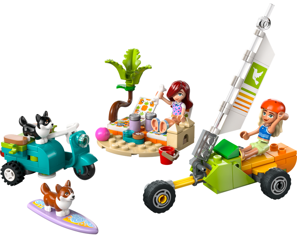 LEGO Set 42641-1 Surfing Dogs and Scooter Adventure (2025 Friends