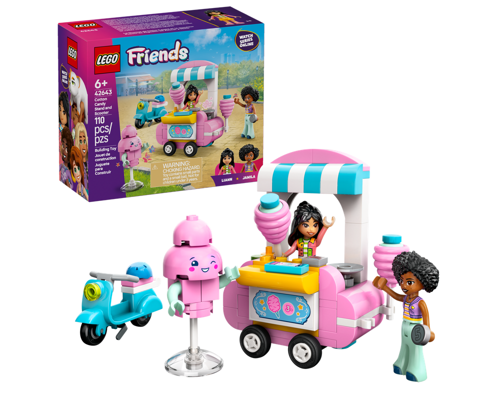 LEGO Set 42643-1 Cotton Candy Stand and Scooter (2025 Friends