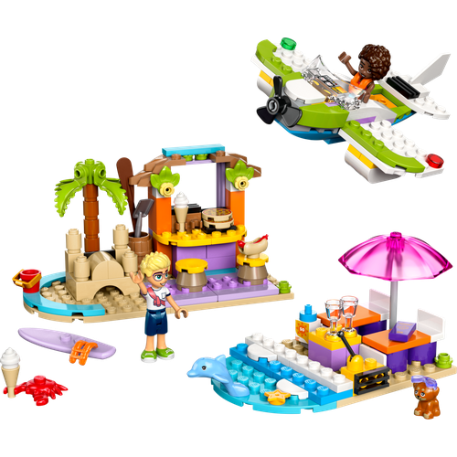 Creative Beach and Travel Suitcase
