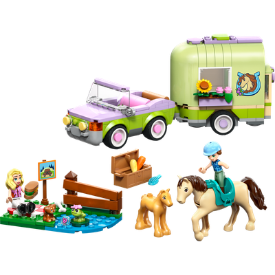 LEGO Horse & Baby Foal Trailer set 42695