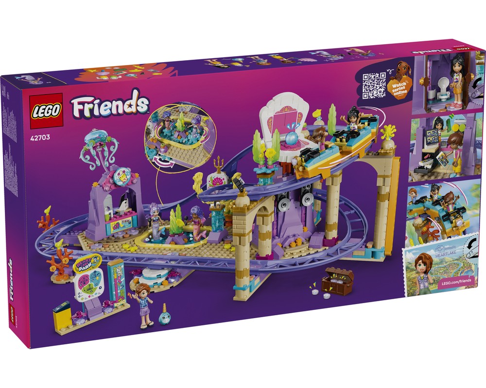 LEGO Set 42703-1 Mermaid Roller Coaster Ride (2026 Friends ...