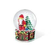 Santa Minifigure Snow Globe