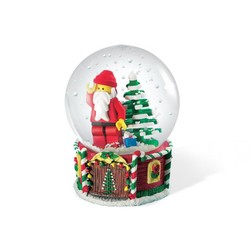 Santa Minifigure Snow Globe