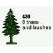 Six Trees and Bushes (The Building Toy)