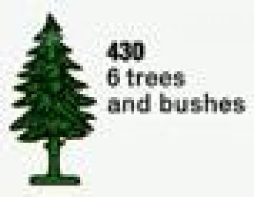 Six Trees and Bushes (The Building Toy)