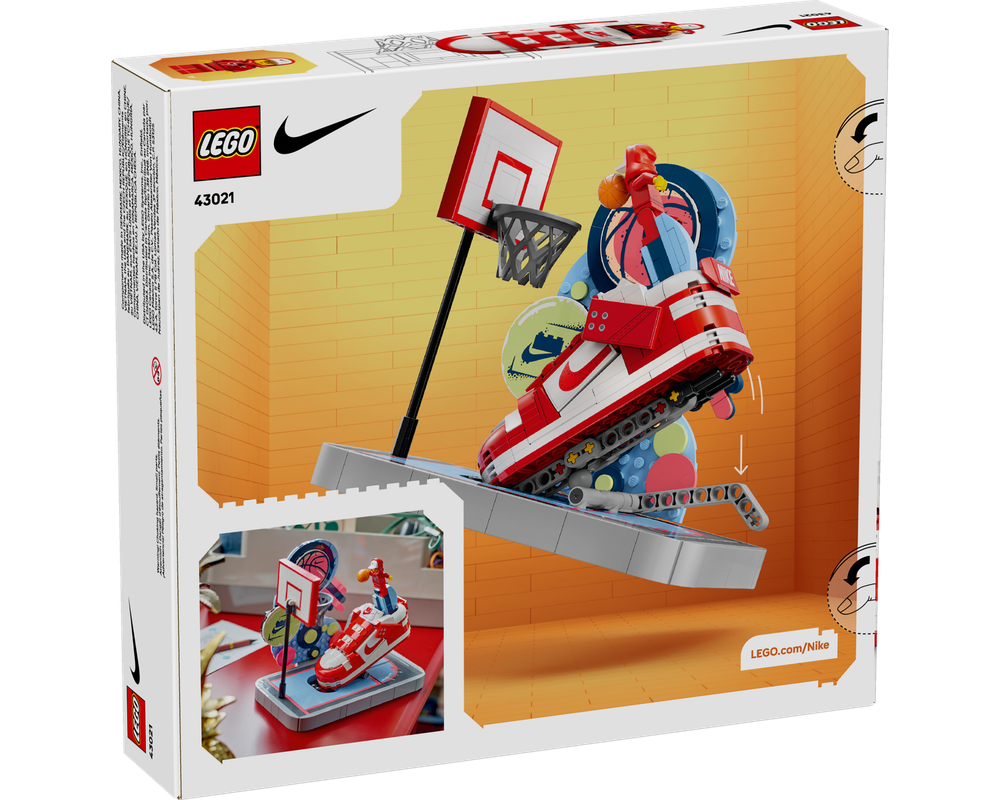 LEGO Set 43021-1 Nike Dunk Trickshot (2025 Nike) | Rebrickable - Build ...