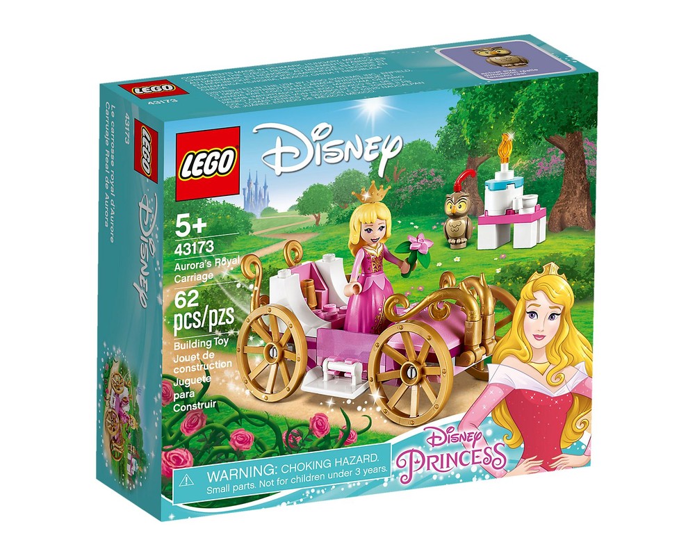 lego disney aurora's royal carriage princess building playset 43173