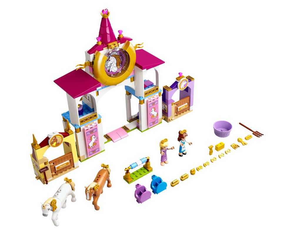 Lego Set 1 Belle And Rapunzel S Royal Stables 21 Disney Princess Rebrickable Build With Lego