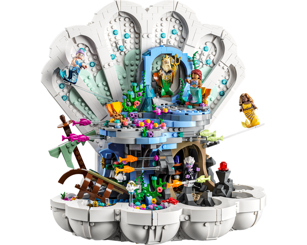 LEGO Set 43225-1 The Little Mermaid Royal Clamshell (2023 Disney ...