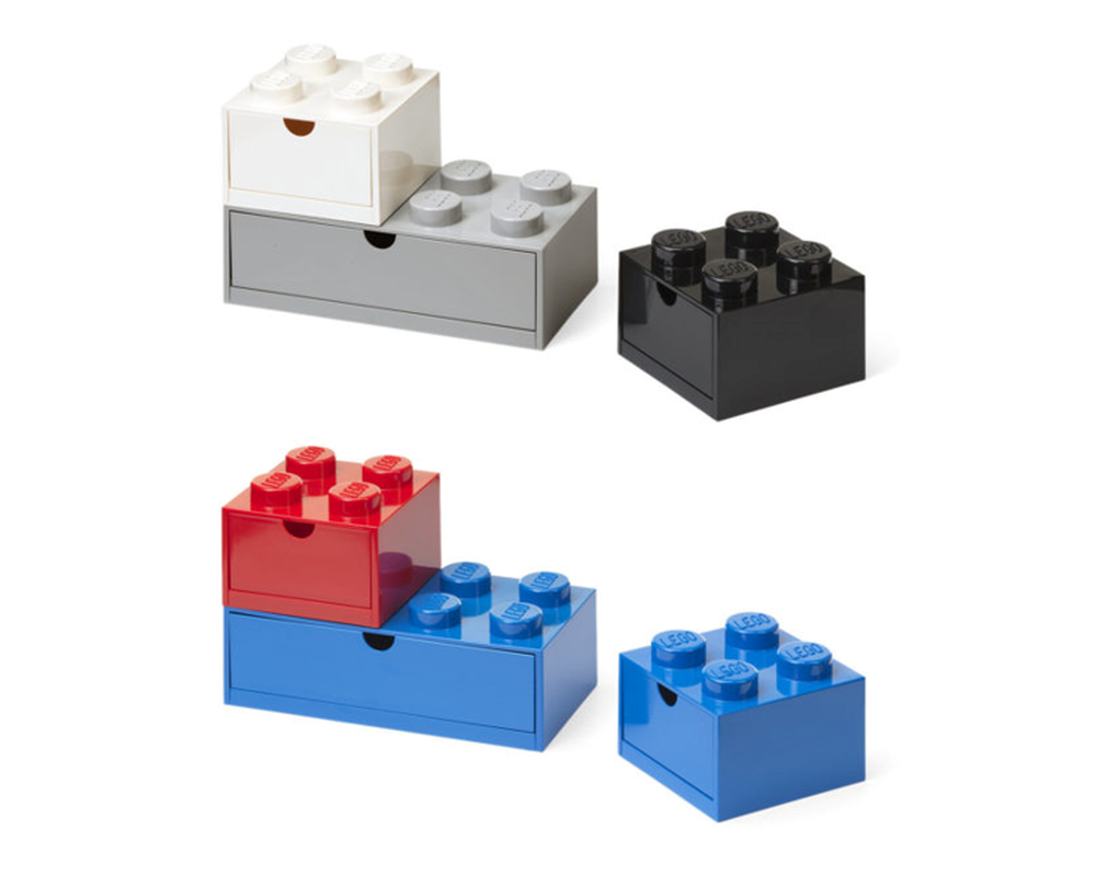 LEGO Set 43250800-1 Desk Drawer Set (All Colors) (2018 Gear > Storage ...