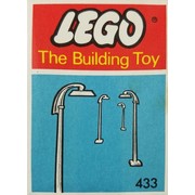 6 Street Lamps with Curved Top (The Building Toy)