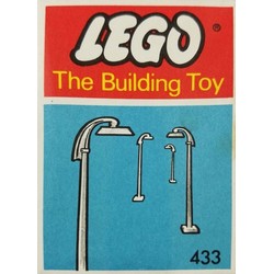 6 Street Lamps with Curved Top (The Building Toy)