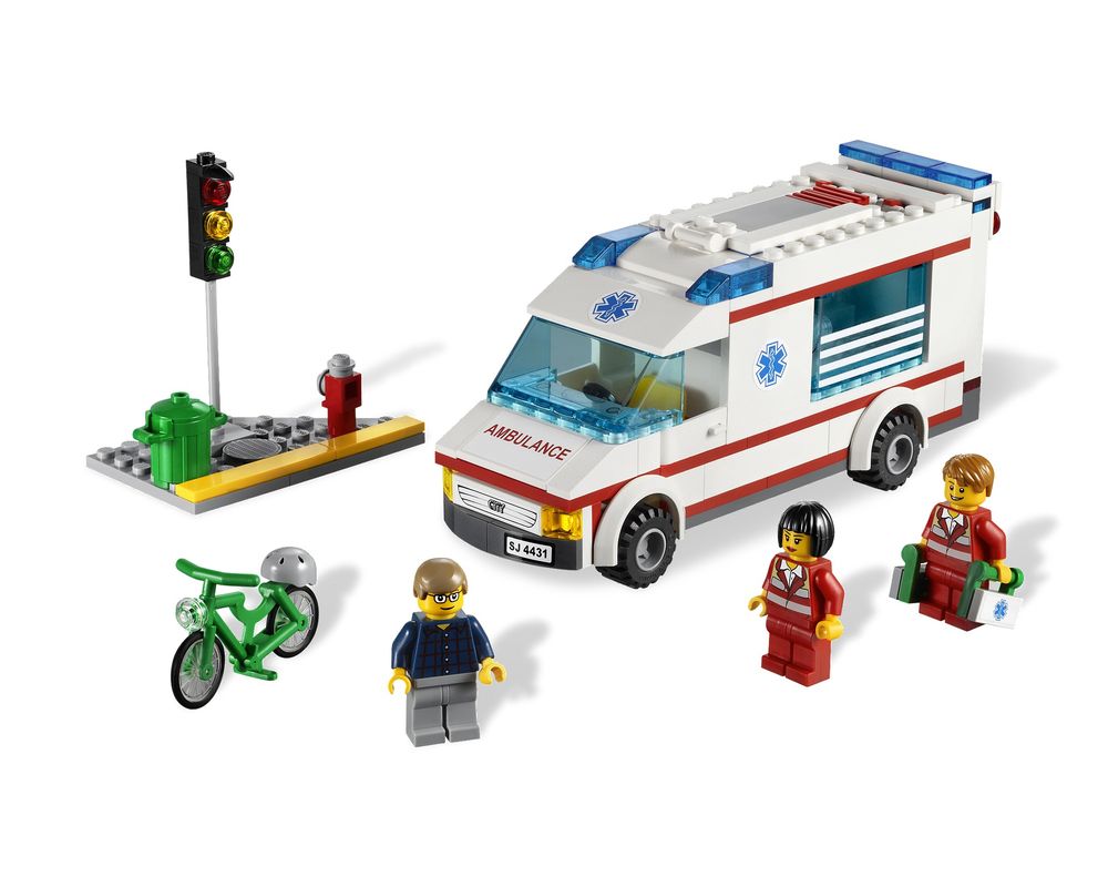 blomst Udvalg parkere LEGO Set 4431-1 Ambulance (2012 City > Hospital) | Rebrickable - Build with  LEGO