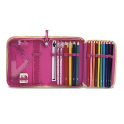 Clikits Heart Pencil Case with Pencils