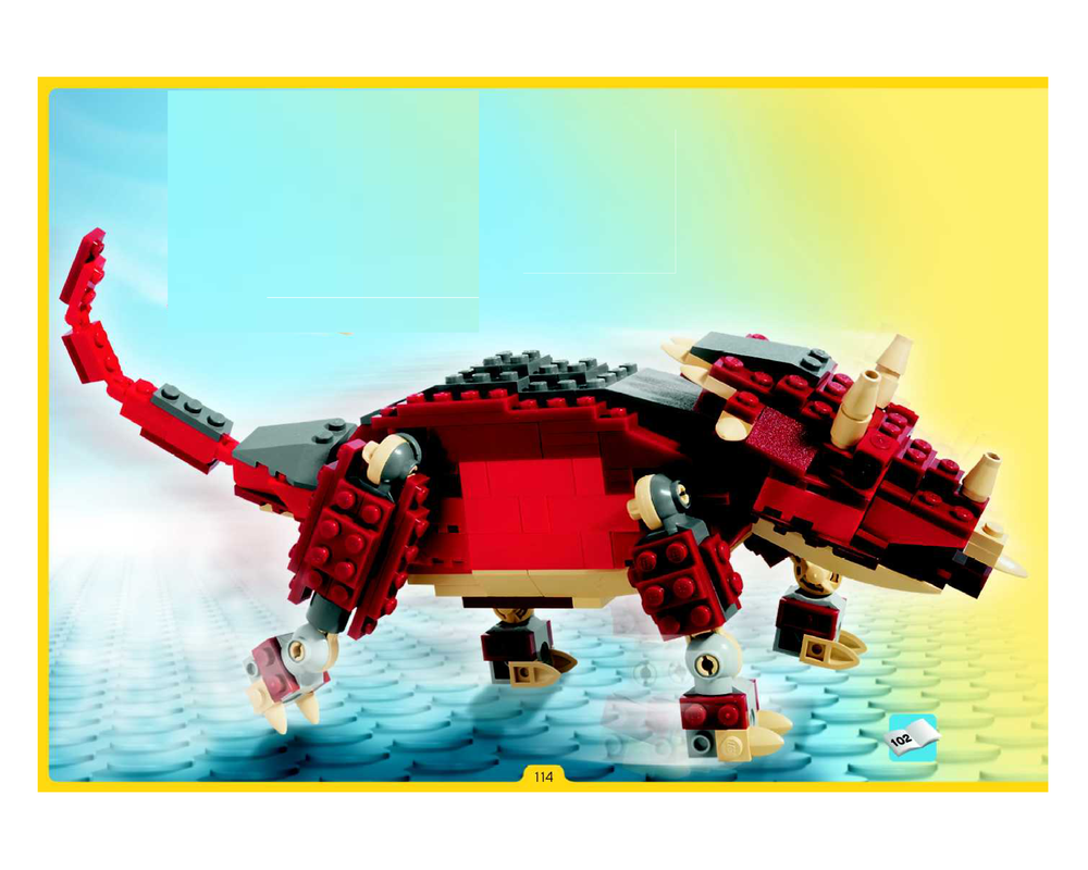 LEGO Triceratops (2004 Designer Sets) Rebrickable - Build LEGO