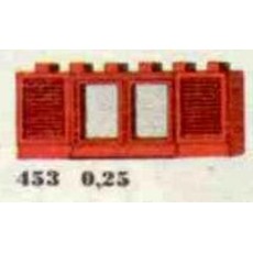1 x 6 x 2 Shuttered Windows, Red or White (set 453-2)