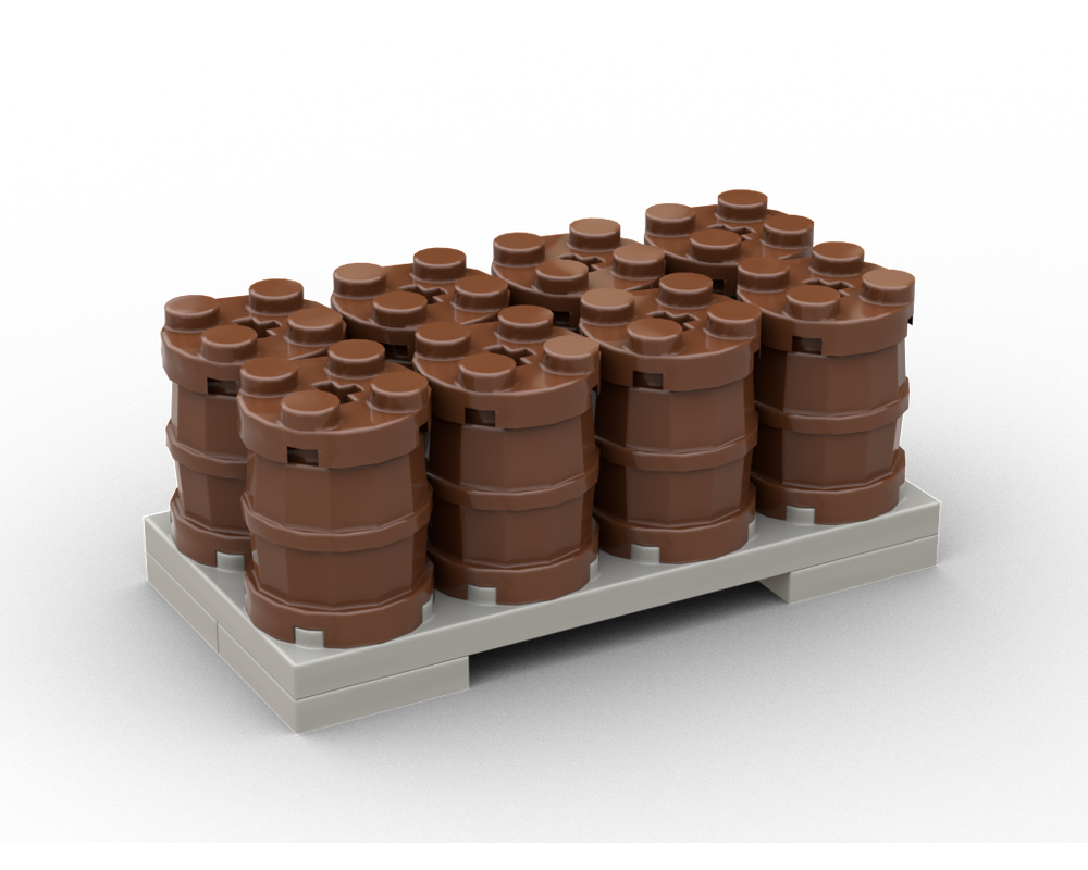 LEGO Set 45631s1 Pallet with Barrels (1991 Train > 9V) Rebrickable