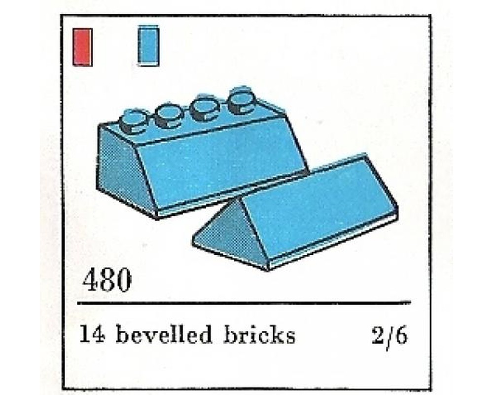 Lego Set 480 5 Slopes And Slopes Double 2 X 4 Blue The Building Toy 1966 System Supplemental Rebrickable Build With Lego