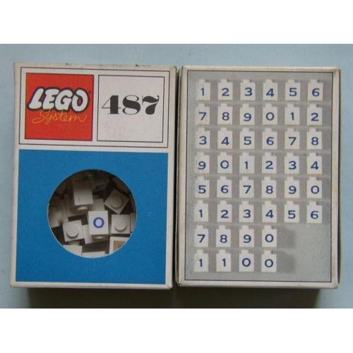 1 x 1 Bricks with Numbers (System)
