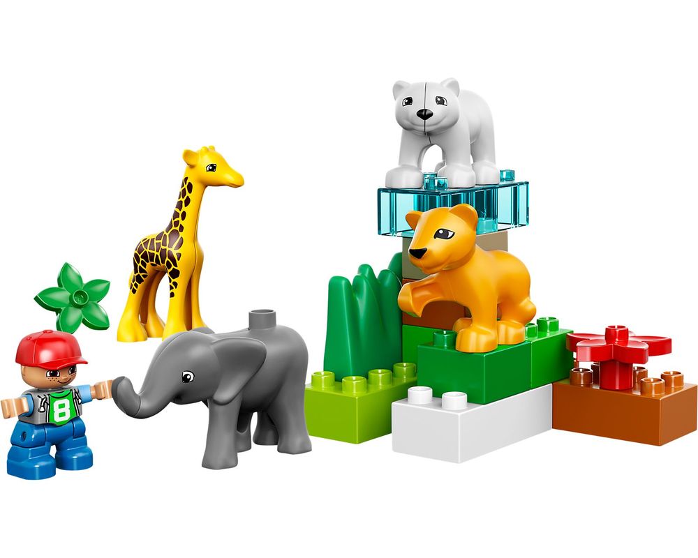 Lego 4962 Duplo Tierbabys mit Junge ** NEU /& OVP **