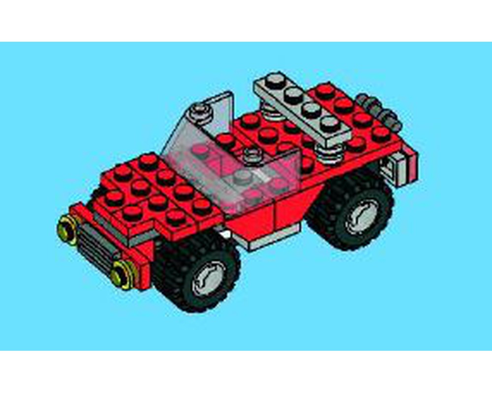 LEGO Set 4997-1-b2-s3 Red Car (2008 Creator Creator | Build with LEGO