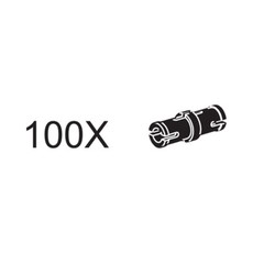 Connector Pegs with Friction Ridge (Black) (set 5003122-1)
