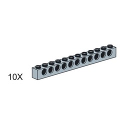 1x12 Gray Technic Bricks