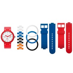 Multi-stud Red Adult Tachymeter Watch