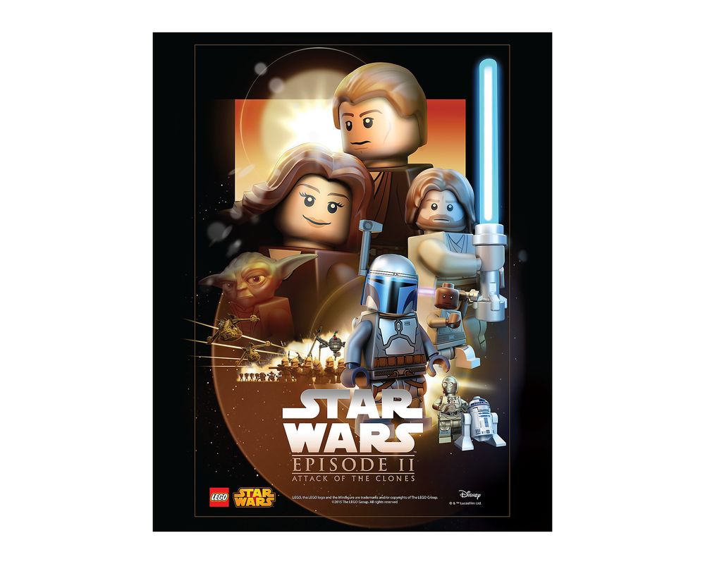 Luminancia Hombre Útil LEGO Set 5004745-1 Star Wars Episode II Poster (2015 Gear > Posters and Art  Prints) | Rebrickable - Build with LEGO