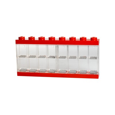 Minifigure Display Case 16 (Red)