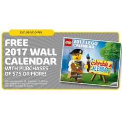 2017 Colorable Wall Calendar