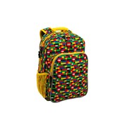 Brick Print Heritage Backpack (Red/Blue)