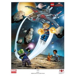 Captain Marvel Art Print