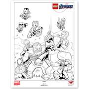 Avengers: Endgame Black & White Art Print (Signed Sketch)