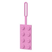 Bright Pink Brick Luggage Tag