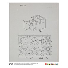 French Patent LEGO DUPLO Brick 1968 (set 5005998-1)