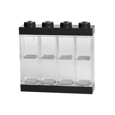 Minifigure Display Case 8 (Black)