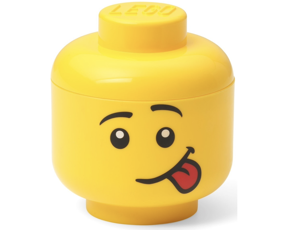 lego head bin