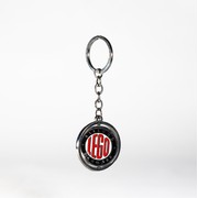 Retro Spinning Key Chain 1950s Logo
