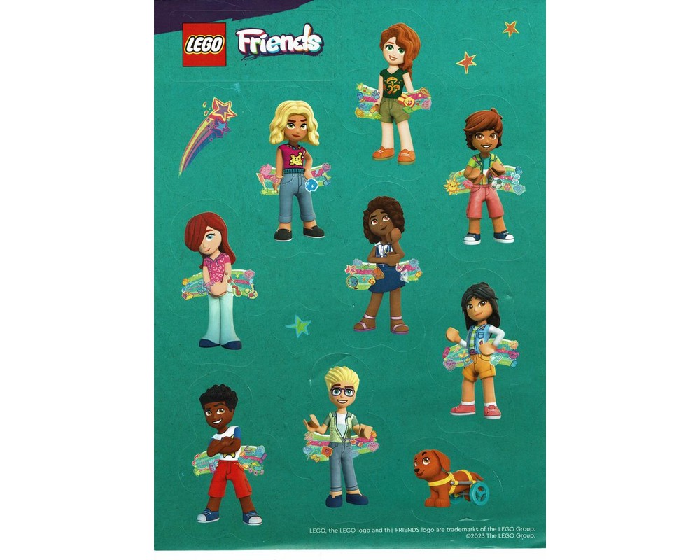 LEGO Set 50070961 Friends Stickers (2023 Gear) Rebrickable Build