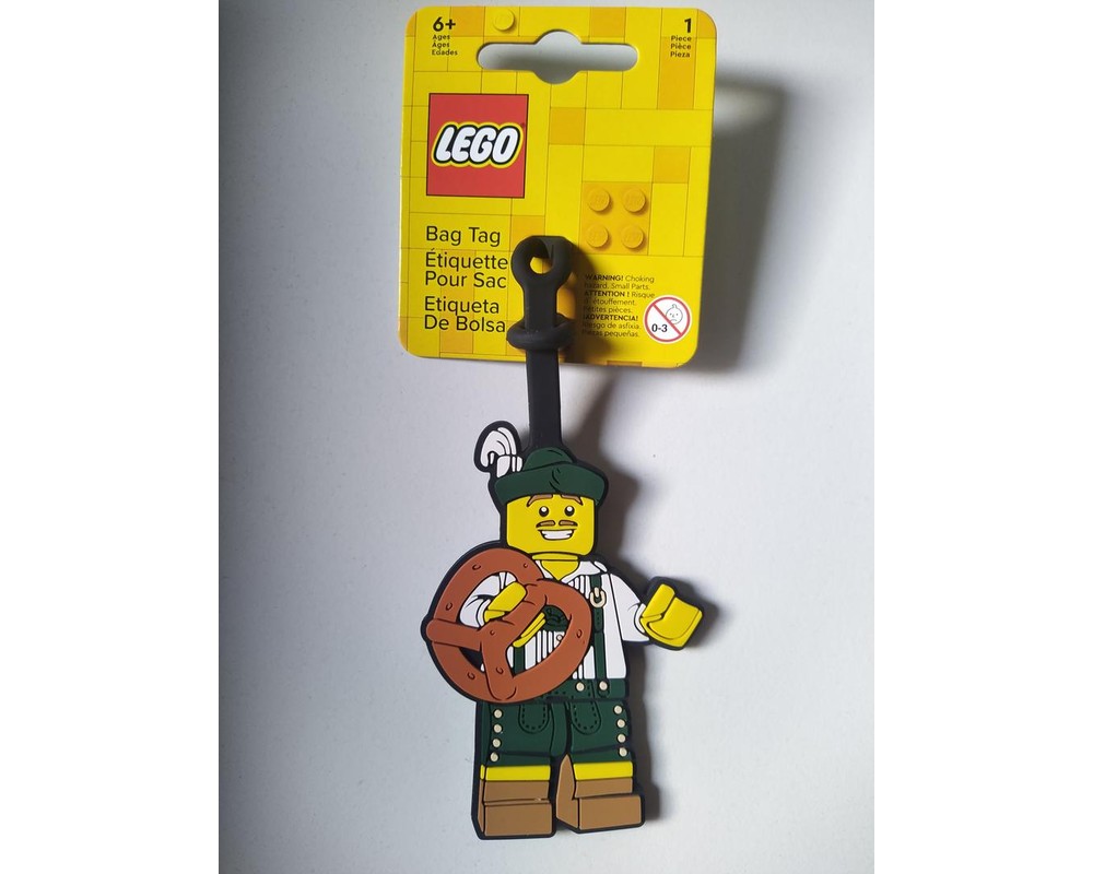 LEGO Set 5007449-1 Lederhosen Guy Bag Tag (2022 Gear > Bag and Luggage ...