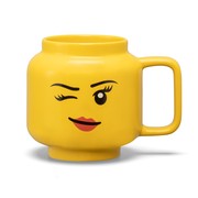 Minifigure Ceramic Mug (Girl Winking 530ml)