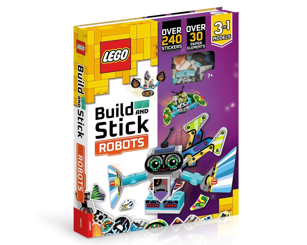 LEGO Set 5007895-1 Build and Stick: Robots (2023 Books > Ideas