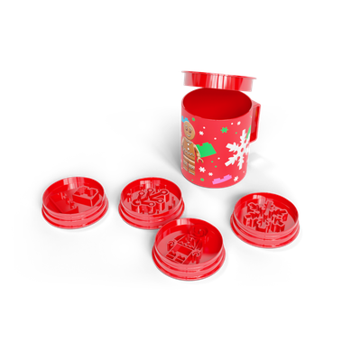 Christmas Cookie Stamps & Mug Set