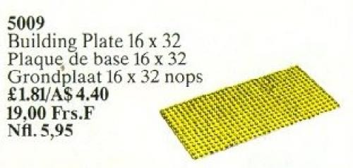 Building Plate 16 x 32, Yellow