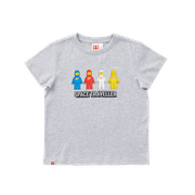 Short-Sleeve Space Traveler Kids T-Shirt – Gray Mélange