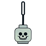 Skeleton Head Glow-in-the-Dark Bag Tag